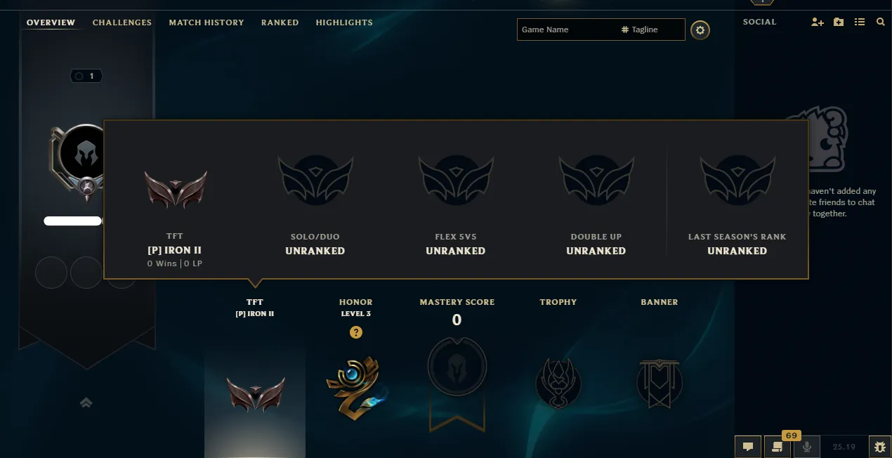 ⚡ 【 EUW 】∙ TFT ⭐ Iron II [Placements] ⭐ Handmade ✅ Full Recovery Info 🚚 Instant Delivery